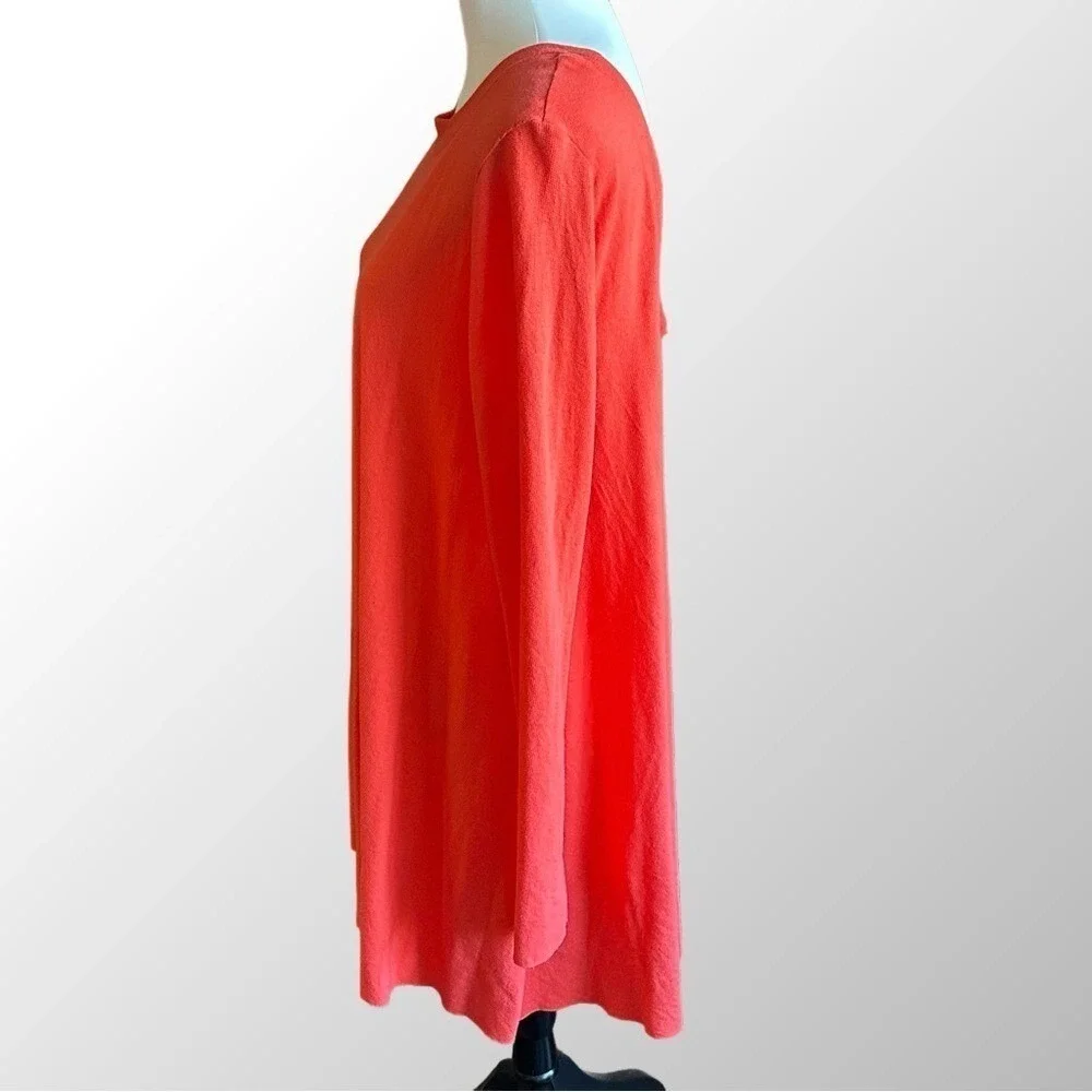 Free People Beach Top Size M/L Poppy Beatnik Coral Scoop‎ Back Tunic Swing Dress